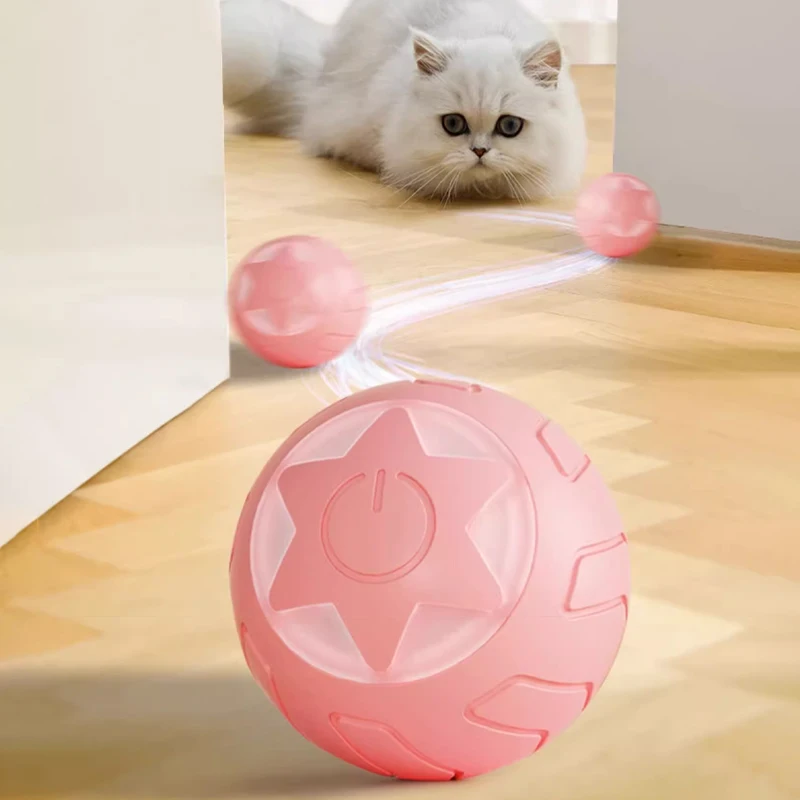 2024 New Smart Cat Toys Automatic Rolling Ball Electric Cat Ball Interactive Cat Toy ABS Balls for Dogs