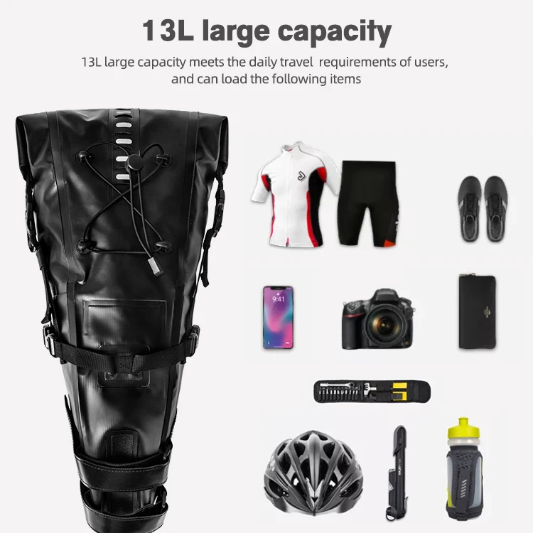 BESTOP New Product Waterproof Material Cycling Bicycle Big Capacity 10L Bicycle Saddle Seat Bag