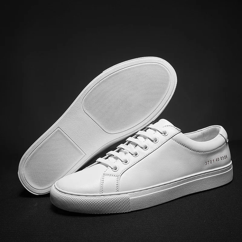 customized men white sneakers genuine leather mens casual shoe custom brand trainer race running Shoes for men