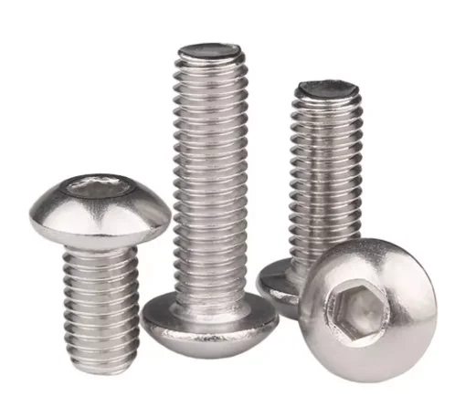 ISO 7380 SS304 Stainless Steel Machine Screw Round Head Hexagon Socket Button Screws for Wood Metric Measurement System