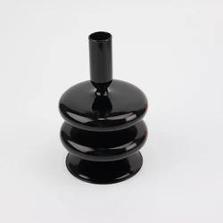 Transparent glass candlestick, candle utensils, furnishings, home model room, restaurant decoration