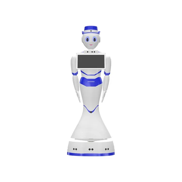 Popular selling smart Amy AI service robot 49kg android control system welcome robot for shopping mall