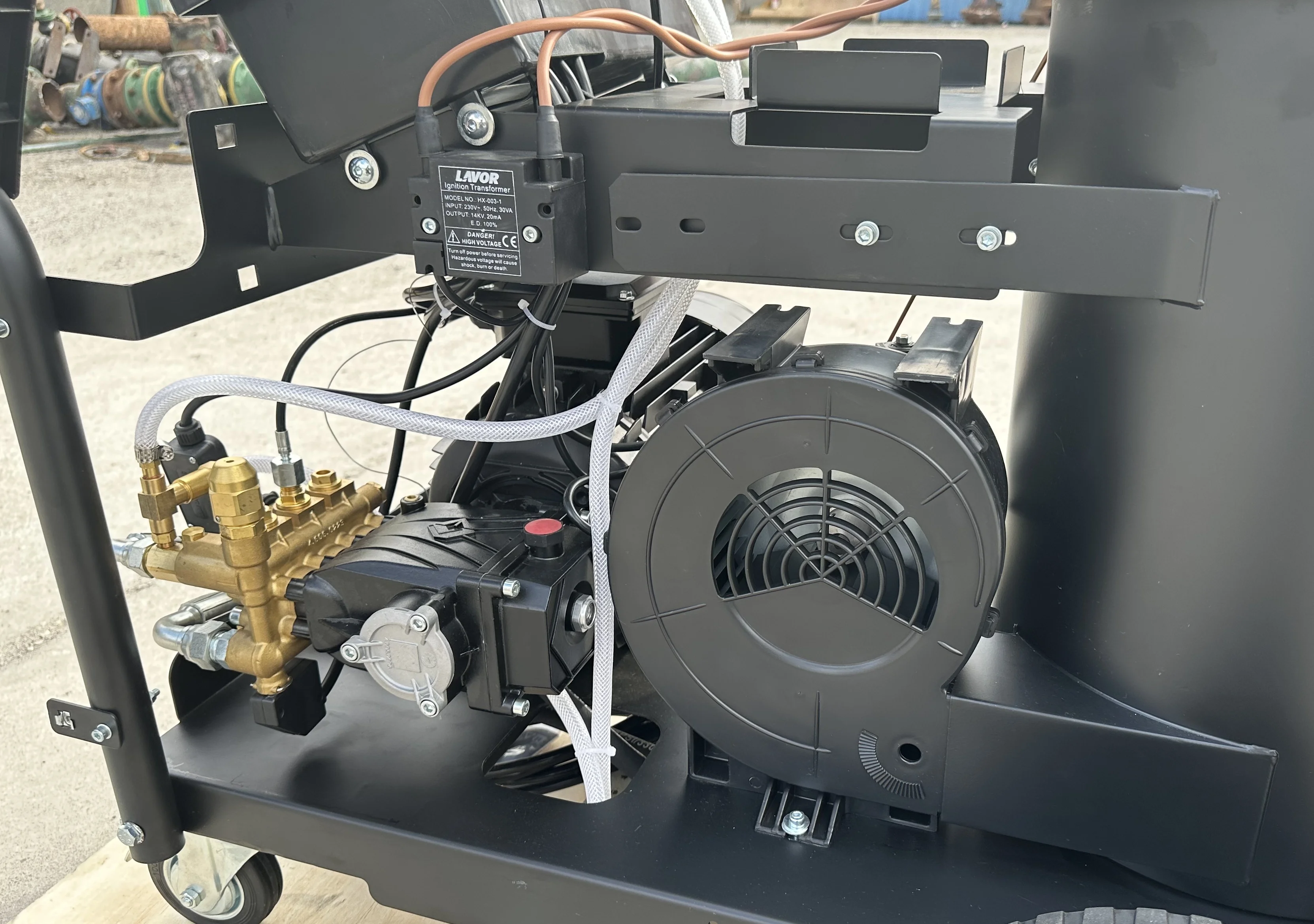 Industrial 7.3KW Diesel Heat High Pressure Steam Cleaning Machine 2900psi 200bar Hot Water Jetter Washer Pump with Pressure Gun