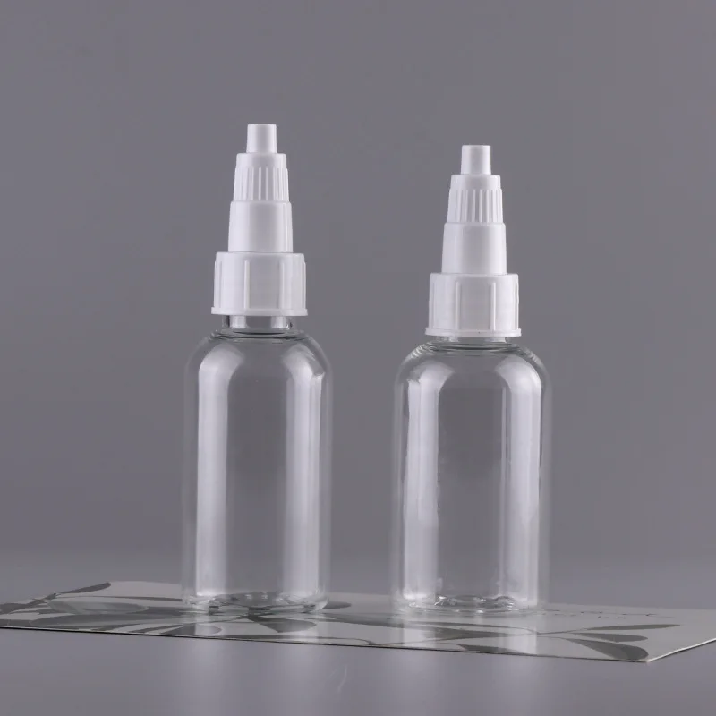 Soft silicone tip pe plastic tip bottle Antibacterial ear wash bottle for cats and dogs ear drop bottle for pets