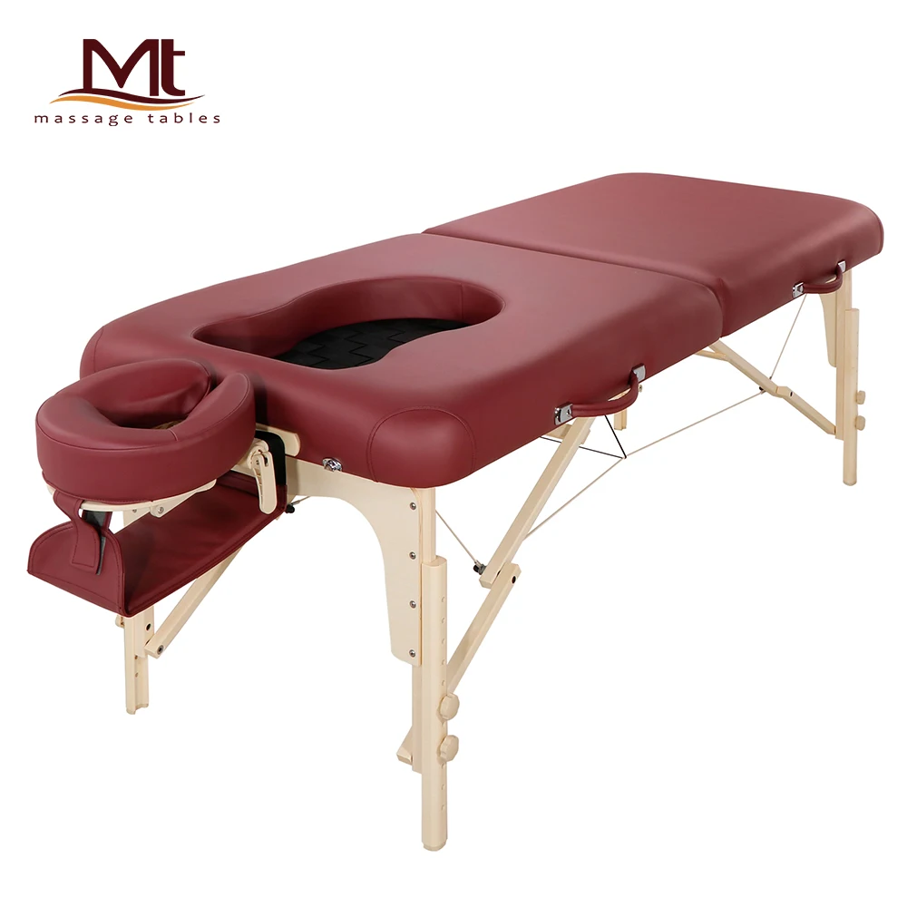 Mt Luban Era Custom Wooden Ljuxury Portable Spa Bed Lightweight Massage Couch Massage Tables Folding for Pregnant