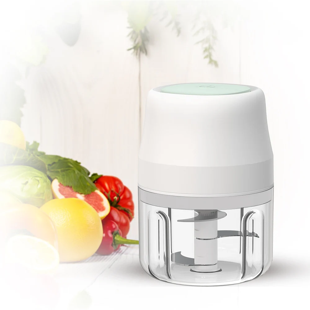 Беспроводная электрическая мини-чашка для чеснока, овощей, мяса, 250 мл