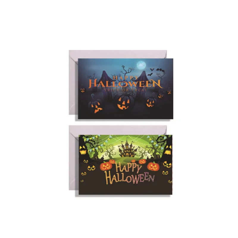 Halloween Spooky Mood Greeting Cards Customizable Offset Printing Services Accepted