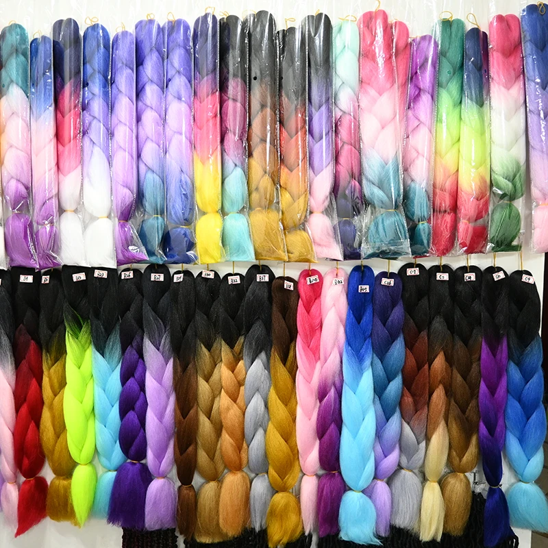 New three tones 48in unfold 100g ombre jumbo braid Hair Extension