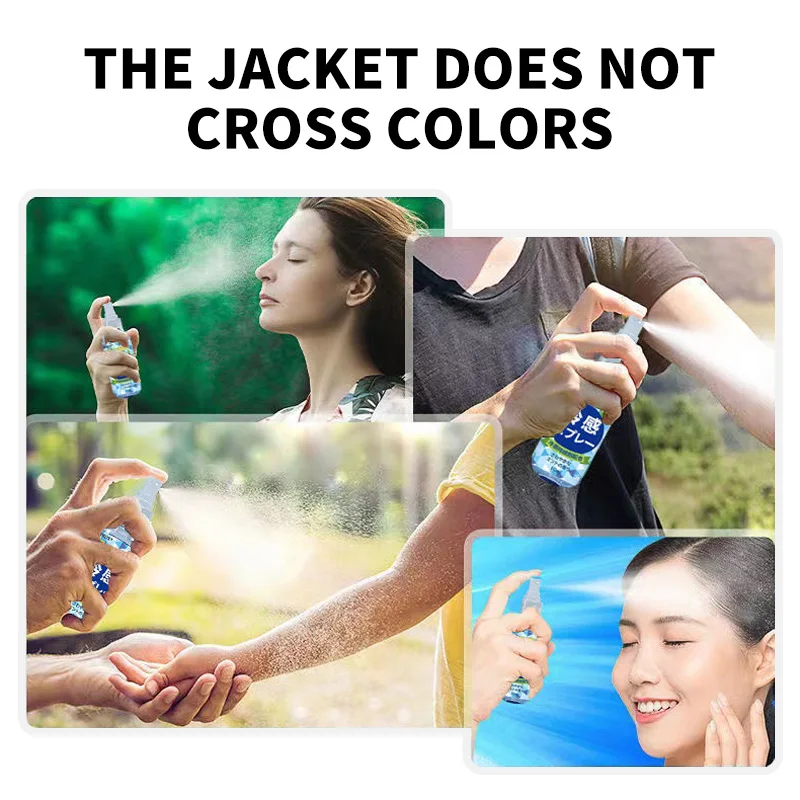 Outdoor sports rapid cooling summer prevention of heat stroke relief cooling artifact cool cooling spray