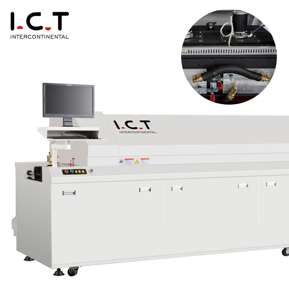 Automatic 6-Temperature Zone Reusable Soldering Oven for SMT Components Pump Core PCB from Chinese Supplier