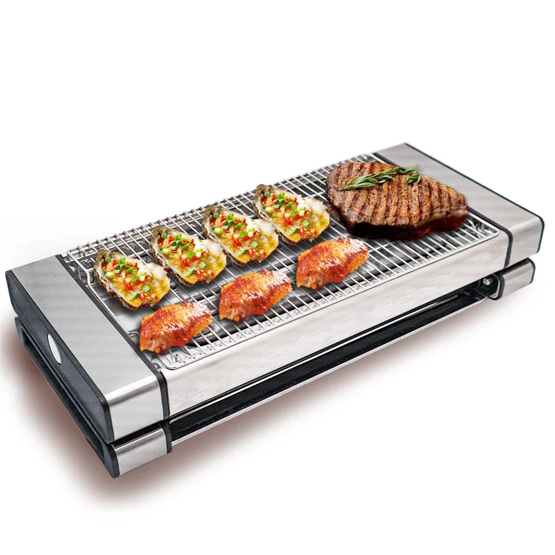 EASTAR Electric Barbecue Grill Stainless Steel Housing Household Commercial Electric Barbecue