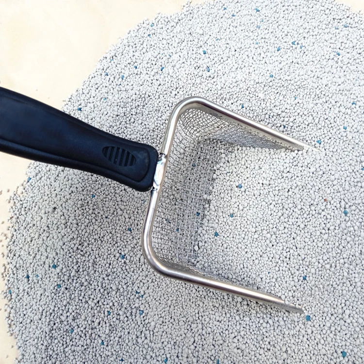 Hot Sale Stainless Steel Mesh Small Hole Cat Litter Shovel Shit Shovel Cleaning Mat Material Shovel