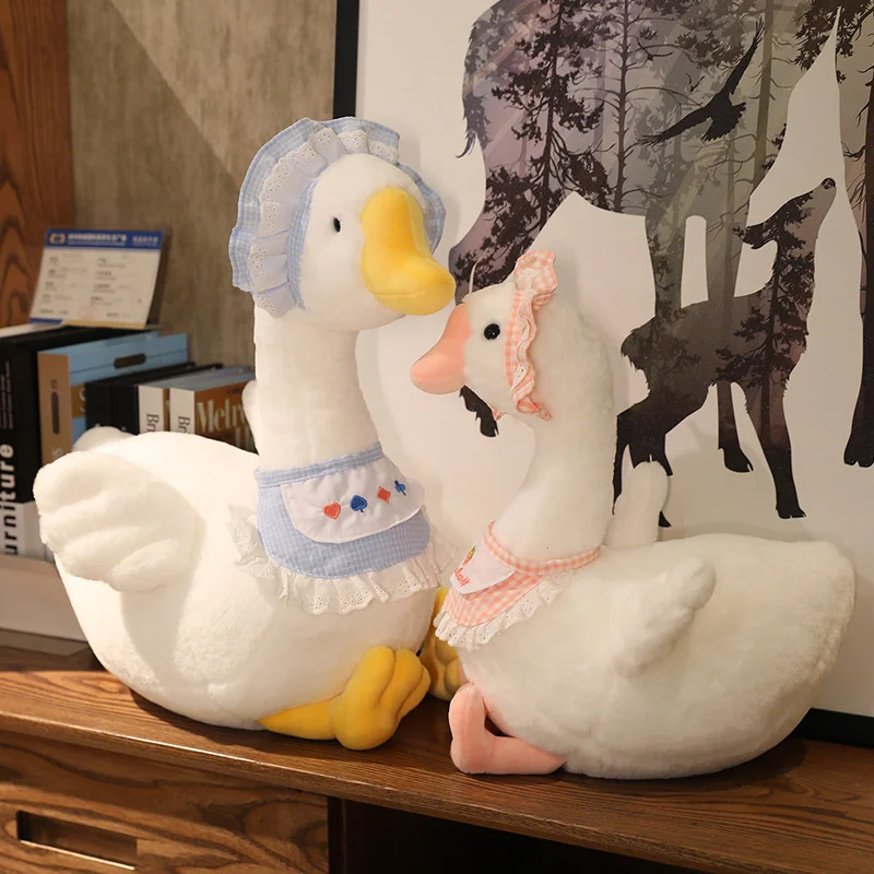 2022 NEW Amazon Creative Doll Present White Duck with Baby Plush Toy soft toy Big white Goose Stuffed Animal Plush Toy