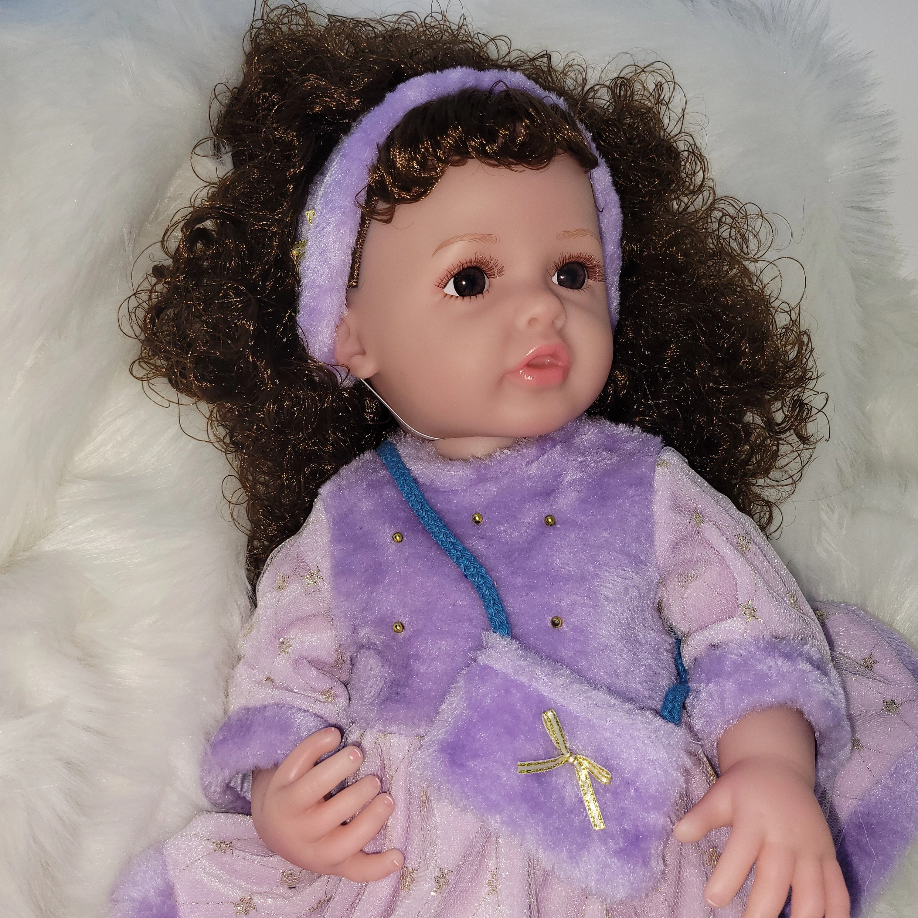 22inch 55 cm Reborn Baby Doll For Girl Newborn Full Body Vinyl Doll Foe Kids Age 3+
