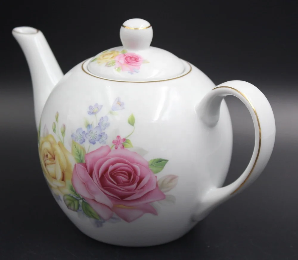 
600cc 700cc 800cc 1000cc 1200cc 1500cc ball shape porcelain tea pot 
