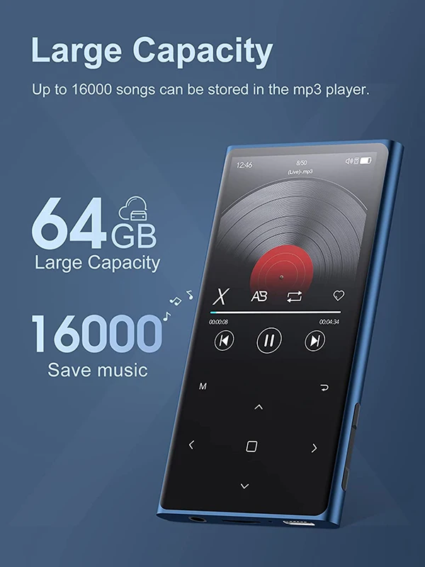 BENJIE 2022 новая модель mp4-плеера с большим экраном 2,8 дюйма