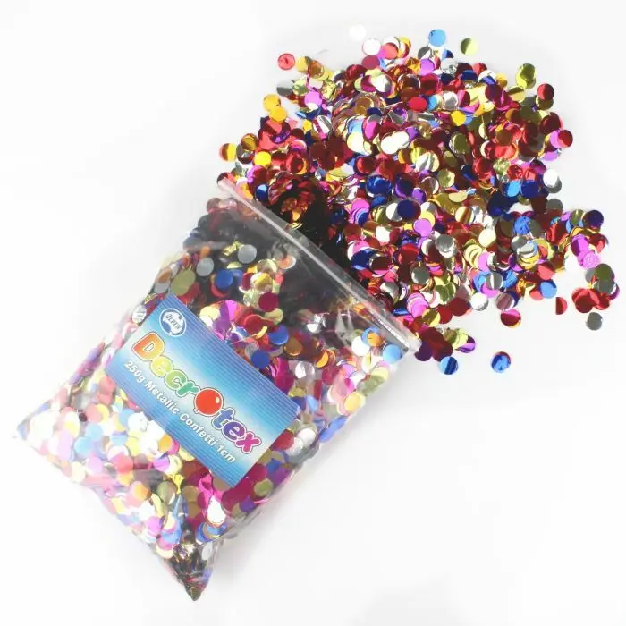 Colorful metallic confetti ,metallic foil wedding party confetti