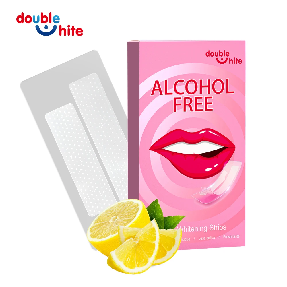 High Quality Wholesale Non-Alcohol Teeth Whitening Strips Kit Hydrogen Peroxide 2024