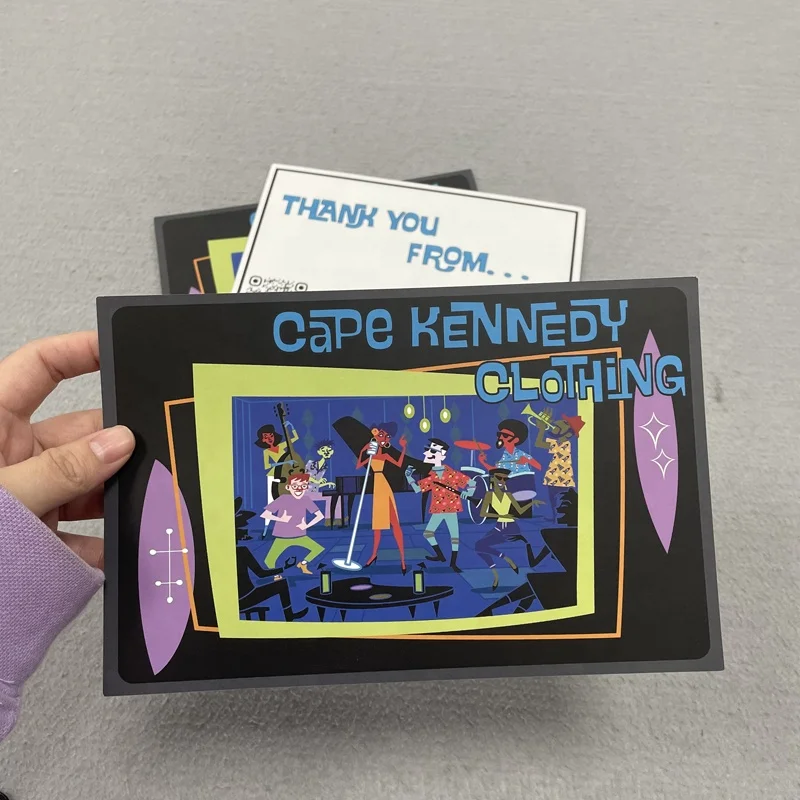 Eco friendly Paper Card Printed Qr Code Design Customize Thank You Cards For Clothing Brand and Hair Business