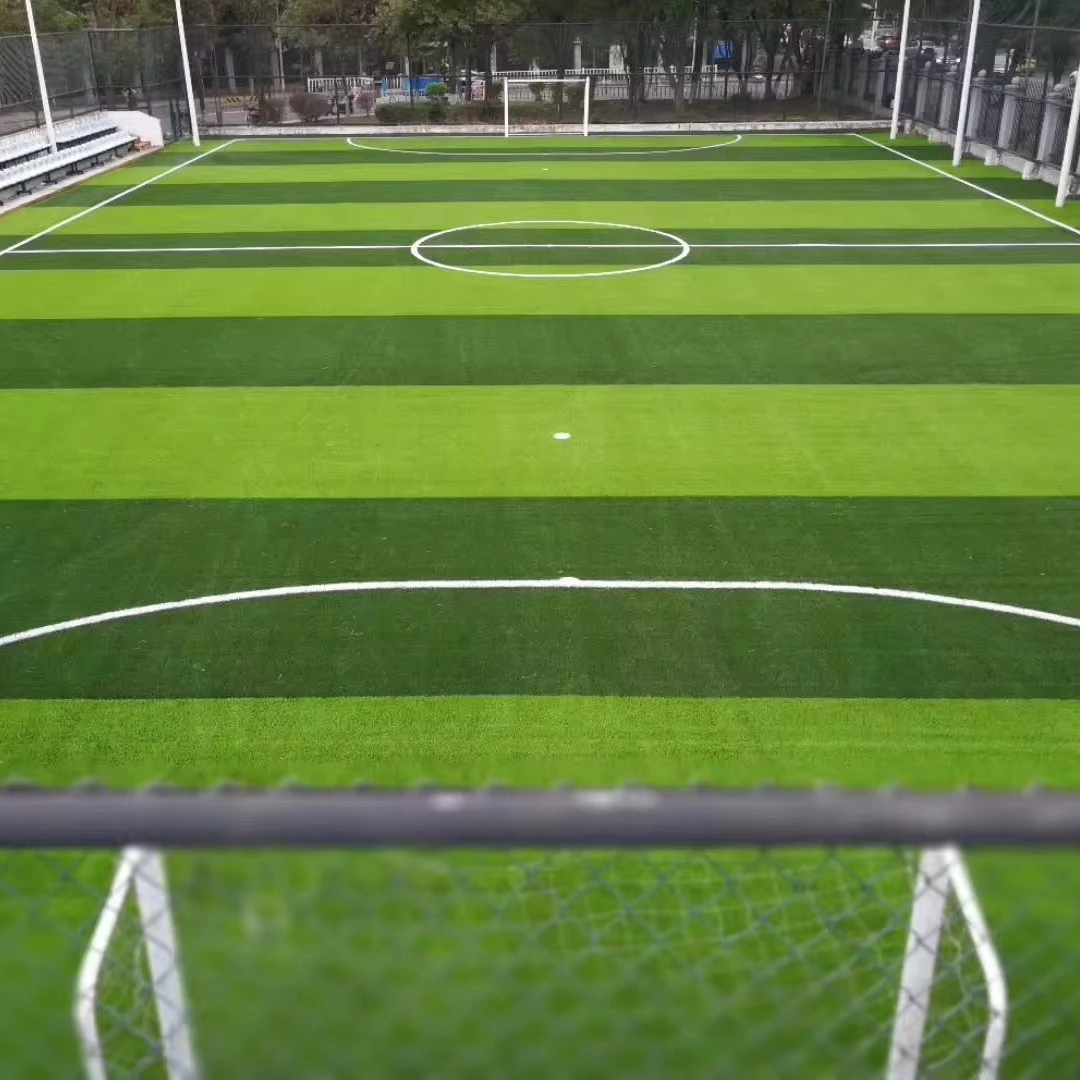 High Quality Green Football Synthetic Turf Artificial Grass Custom Logo Rubber Case Plastic Material Factory Low Price Sports
