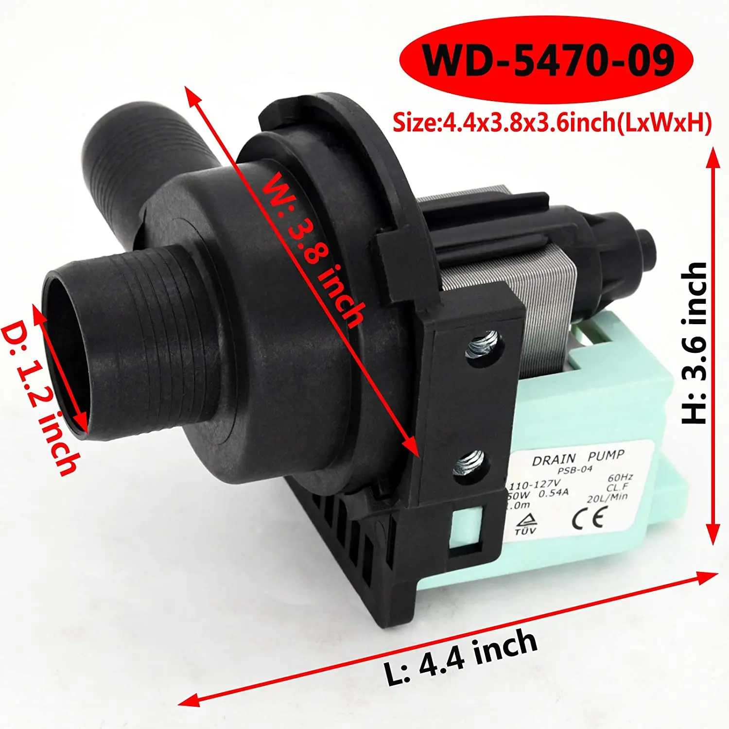 WD-5470-09 стиральная машина дренажный насос замена шайбы PCX-30L V12624 PPSB-04 GWT450AW HLP22P RWT150AW
