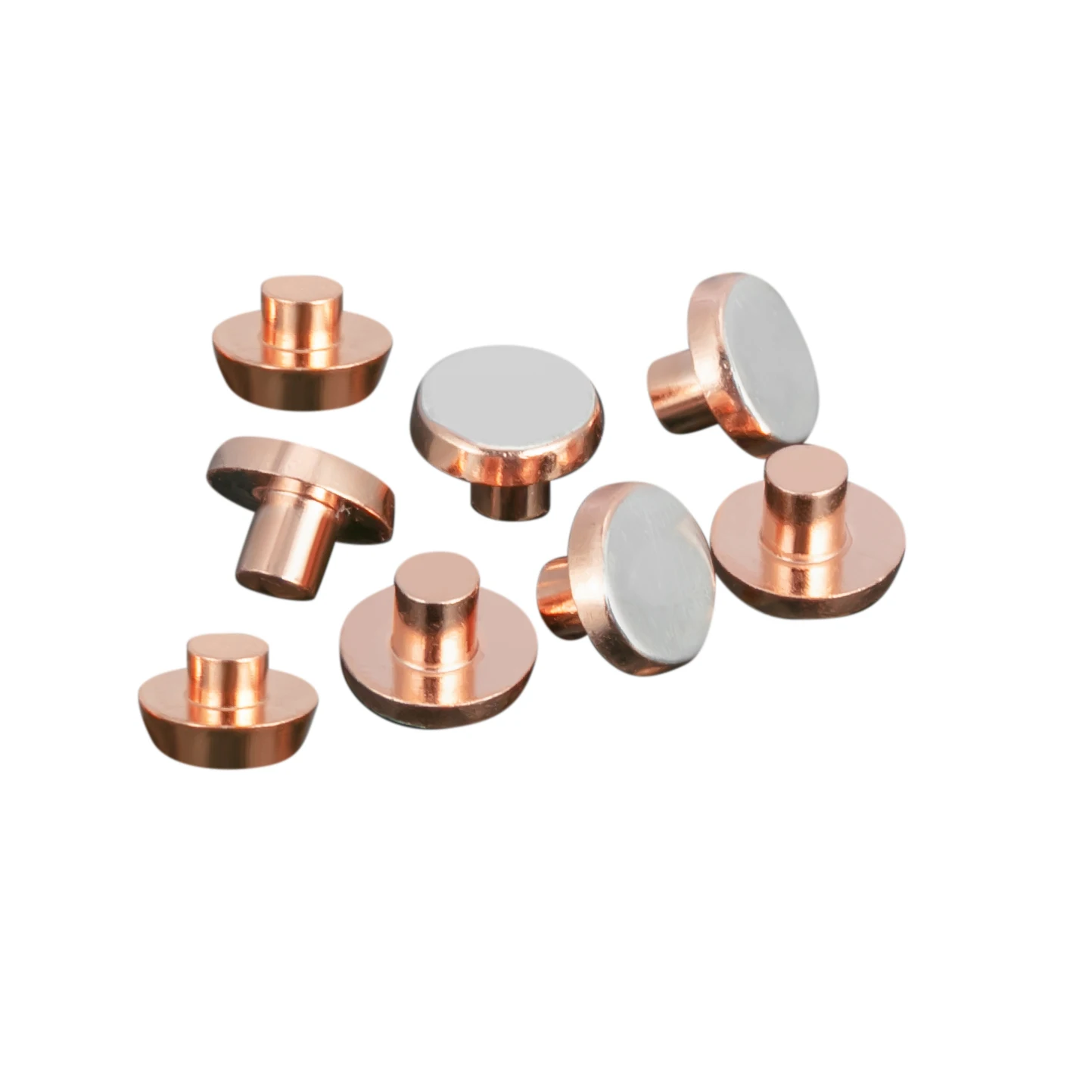 Electric Agni Agsno2 Agcdo Bimetal Silver Contact Tip Riveting Silver Bimetal Contact