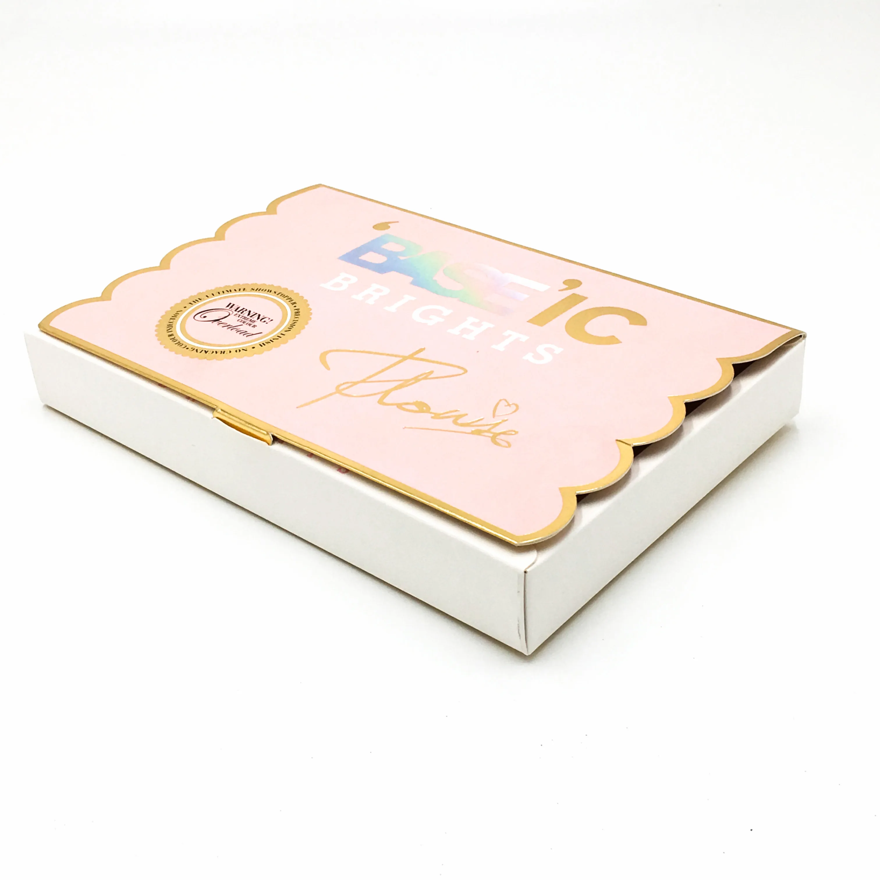 
custom size box made elegent design hot stamping cardboard paper box 
