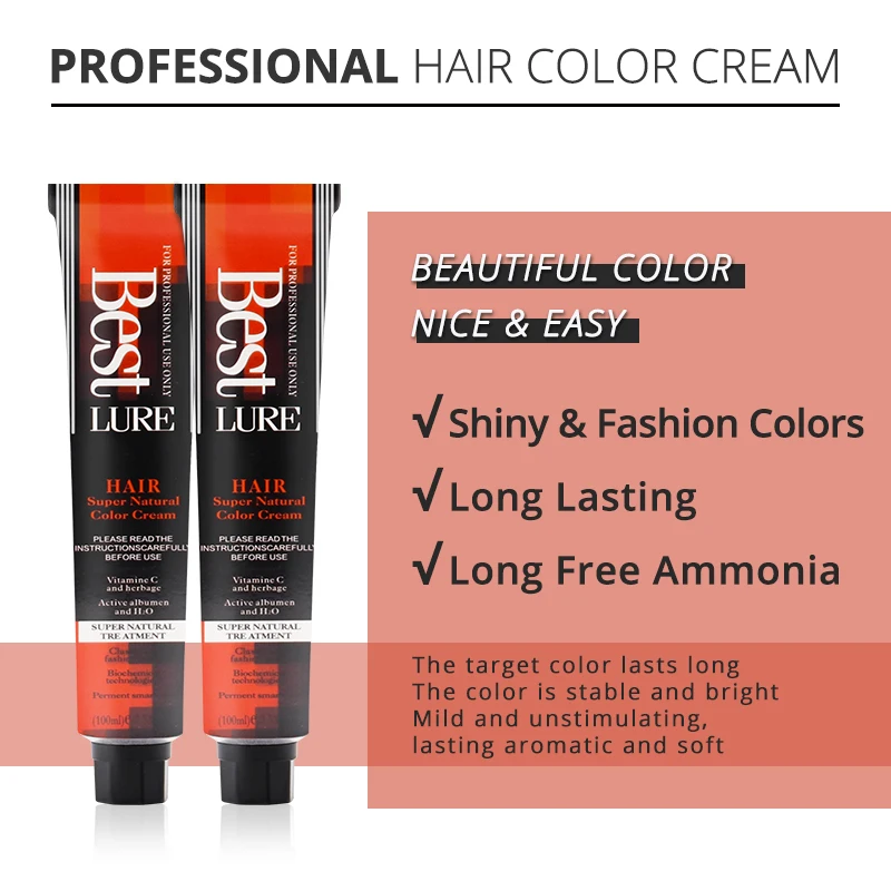 Factory Private Label wholesale salon ppd free ammonia free permanent professional color hair cream
