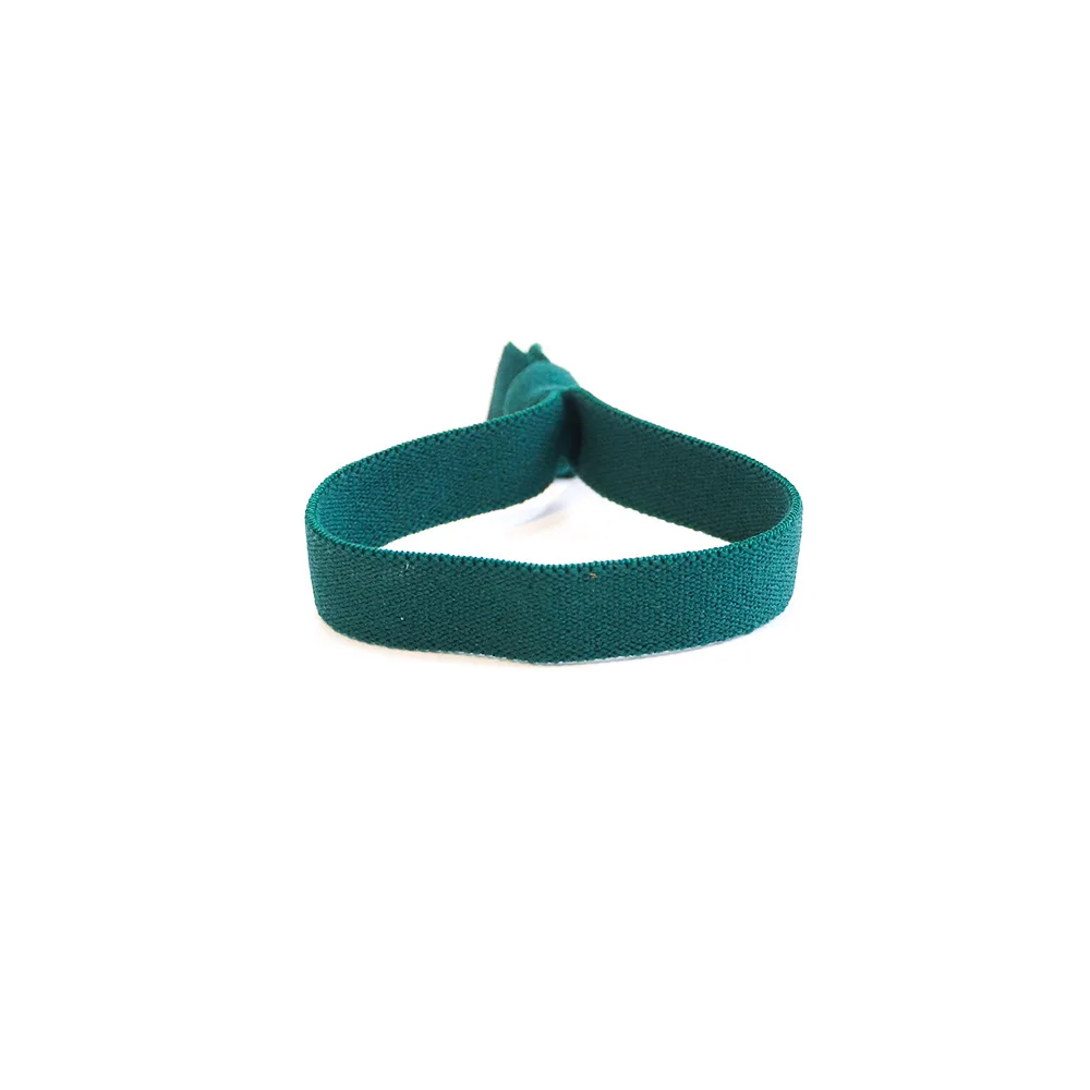 Wholesale Custom Strong Holder Mens Hair Ties Bracelet Knotted Elastic Black Hair Ties Knotted Hair Bands