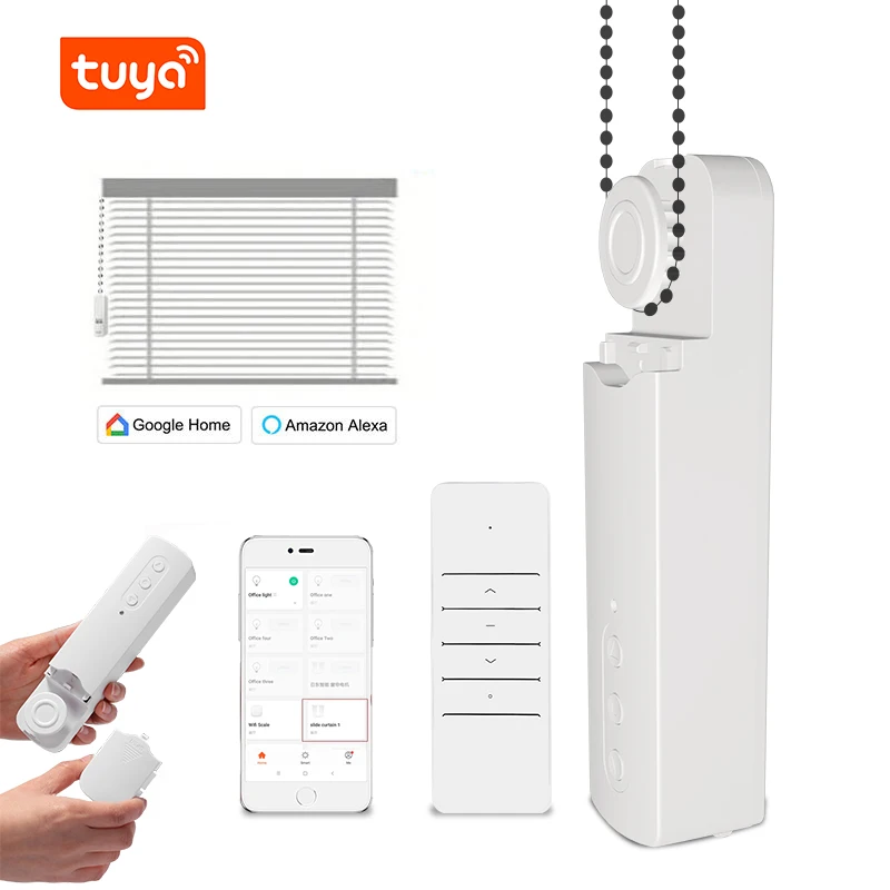 New Arrivals Tuya Smart Bead Curtain Motor Battery Roller Smart WiFi Chain Blind Motor Work With Alexa