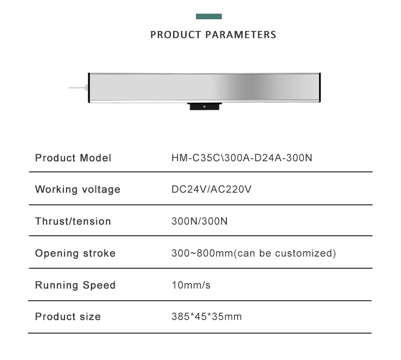 Smart Home Use Chain Automatic Skylight Motor Electric Window Regulator Motorized Window Opener