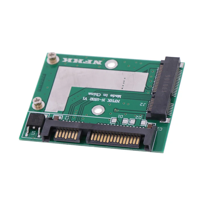 MINI pcie SSD converted to a half-height 2.5-inch SATA3 adapter card