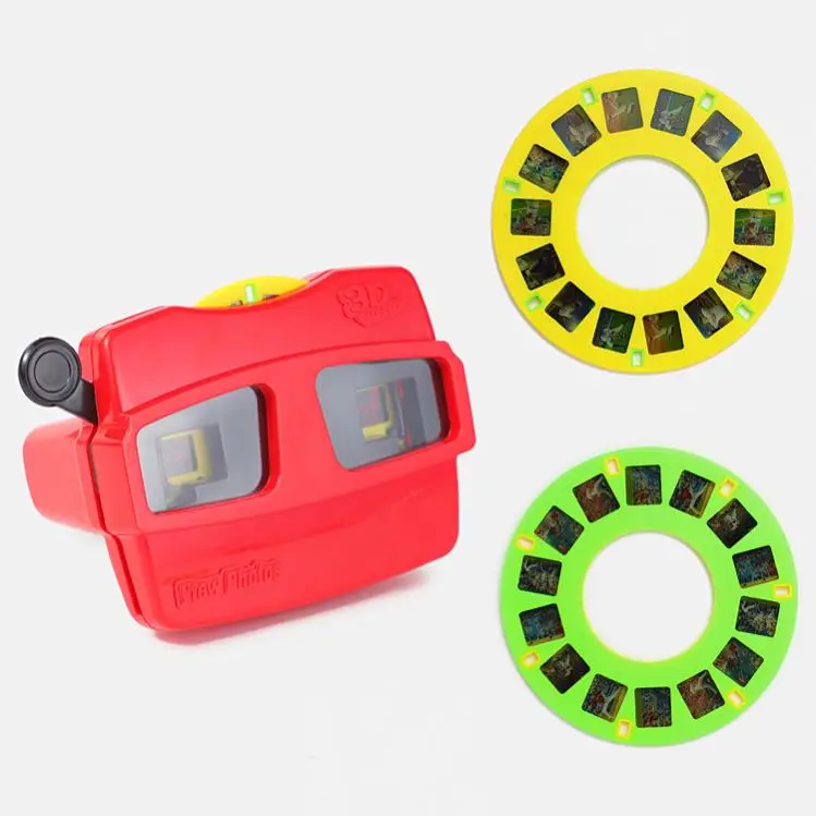 Factory direct customized educational kids toy picture reel viewer camera 3D view master toys with picture disc