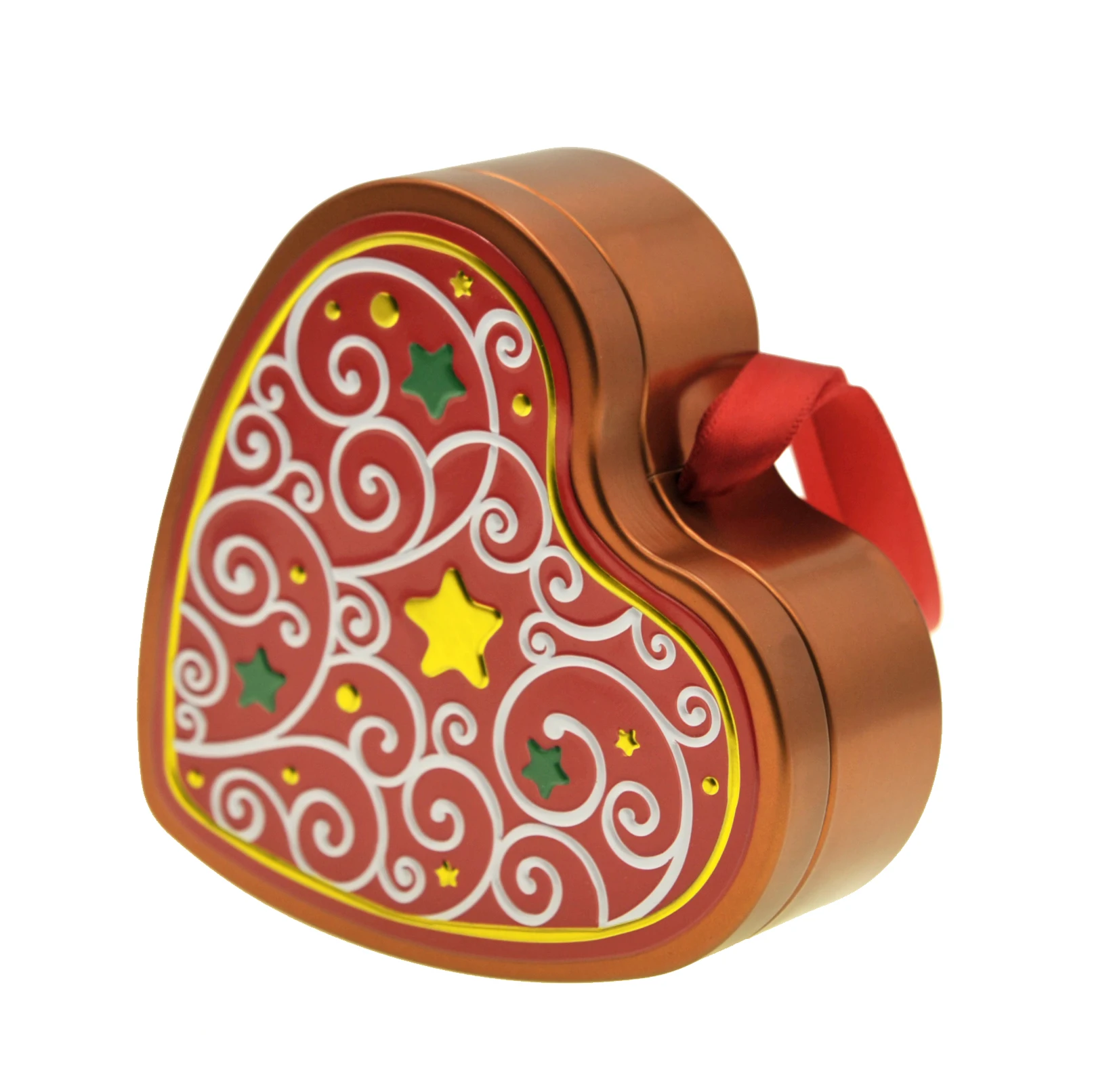Small Heart-Shaped Empty Metal Tin Box for Candy Chocolate Promotional Metal Boxes