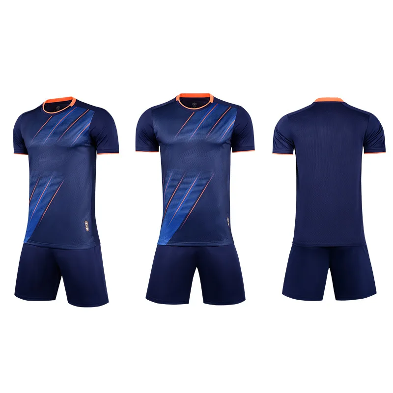 Factory wholesale sports training camp uniforms suits polyester spandex jacquard breathable football training suits