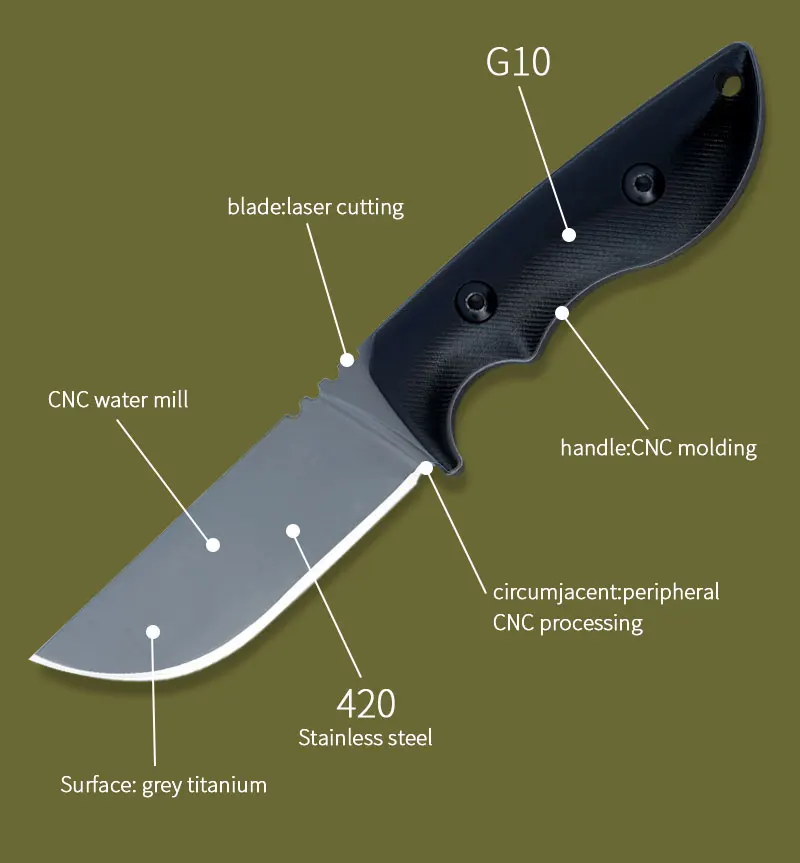 New High Hardness Outdoor Knife High Fenglido Functional Knife Outdoor Knife