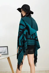 Модный толстый шарф на заказ, Пашмина, пончо, кашемировая шаль