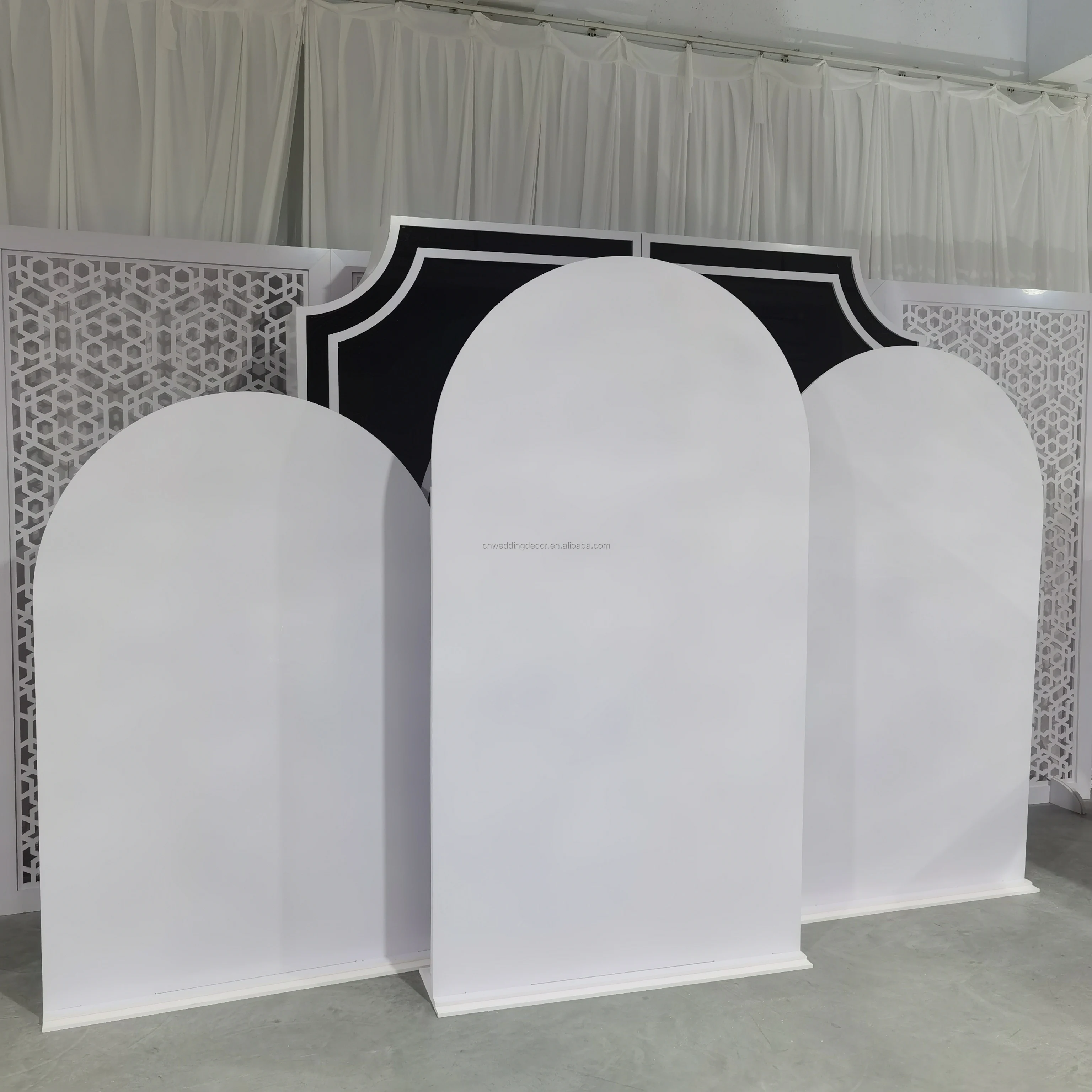 Happy Birthday wedding acrylic white  arch backdrop arched  event props background on sale