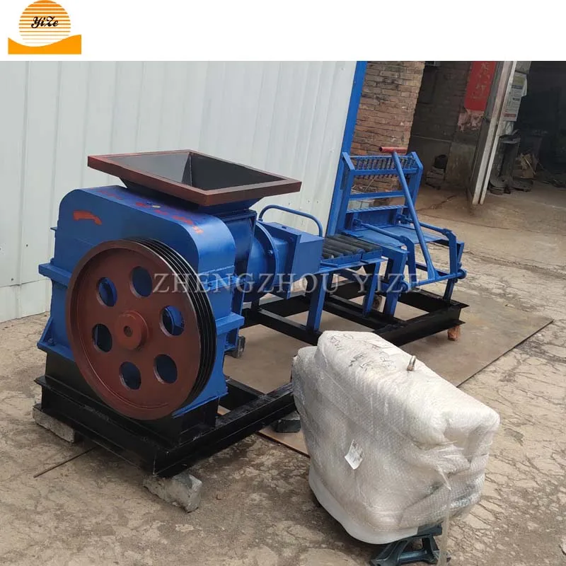 Manual fired soil clay brick making machine fully automatic solid red clay logo brick making machinery clay brick extruder