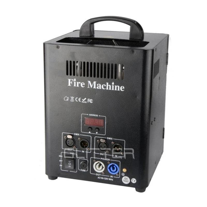 High Quality Custom DMX Fire Spray Thrower Machine Double Head Fire Machine Flame Projector