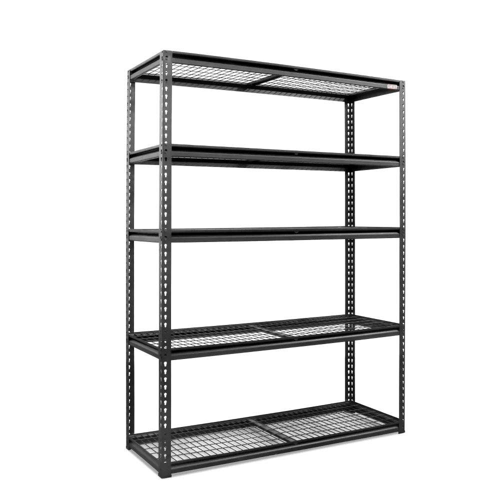 5 tier boltless storage shelves system metal wire shelving unit heavy duty shelf