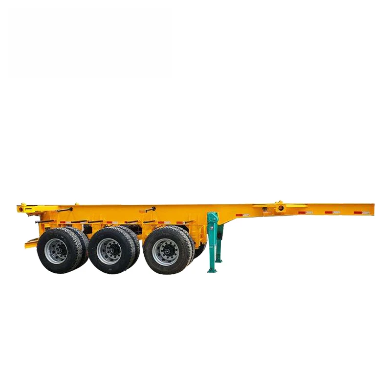 Low Price 3 Axles 20ft  40 Ft Container Chassis Trailer Skeleton Container Semi Trailer
