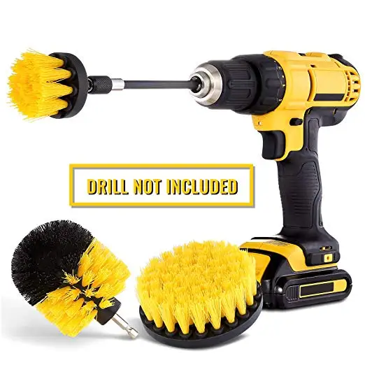 Hot sale 4 Pieces electric drill polishing wheel brush for cleaning bathroom