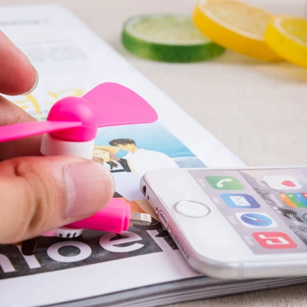  2 в 1 портативный мини-вентилятор Micro USB для iPhone 5/5s/5c/6/6 plus/6s/6s plus телефона