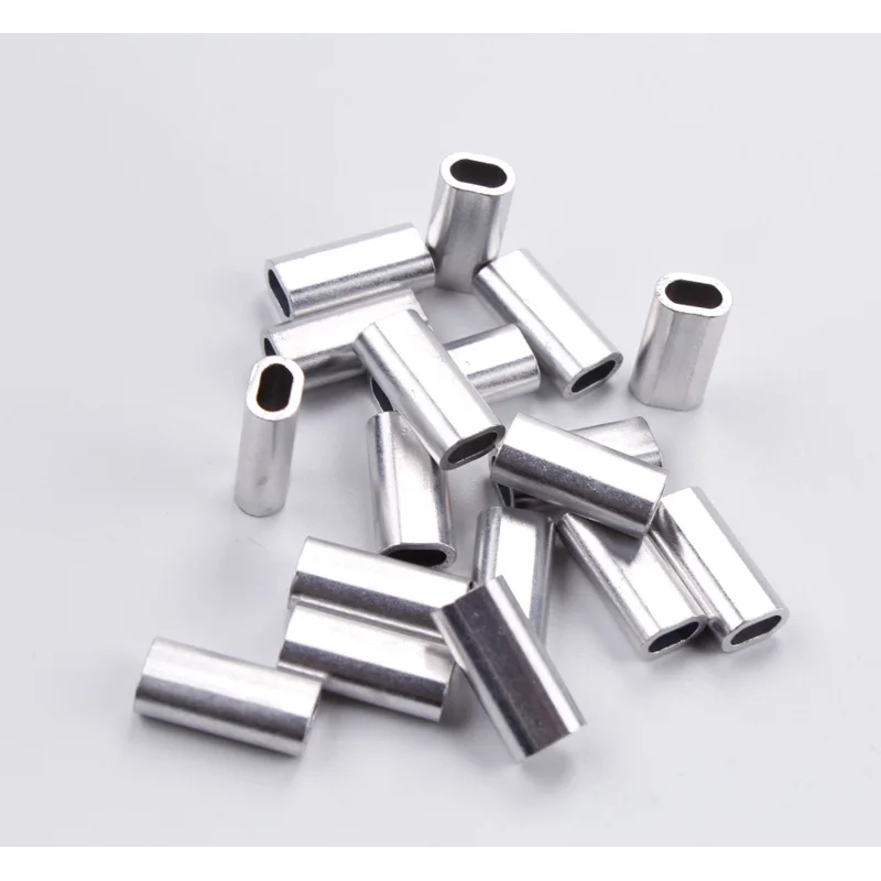 Aluminium Double Sleeve/8 Type Aluminium Crimp for for longline fishing gears and commercial fishing gears