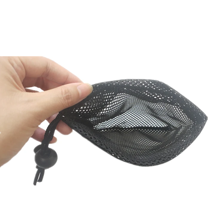 Wholesale Custom Foldable Small Net Nylon Mesh Drawstring Bag for gift  Mesh bags