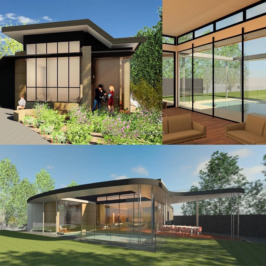 Crittal double glazed tempered glass matte black powder coated steel doors and windows with grill design