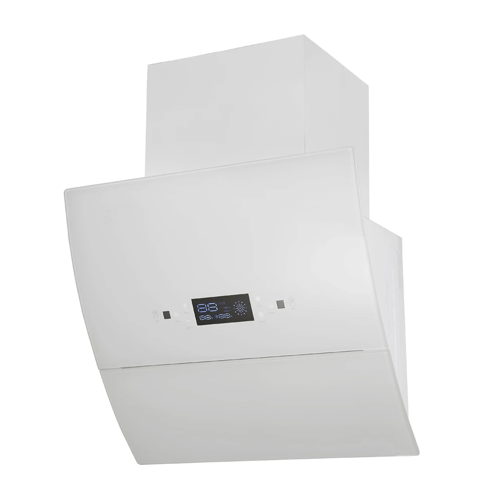 900MM Painted Black Automatic Open Two Motors Kitchen Chimney Auto Clean Extractor Hood Exhaust Hood