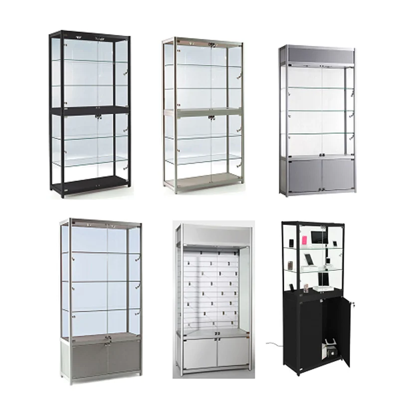 Factory Sale Good Price Cabinet High Quality with Glass Door Hot Display Shelf