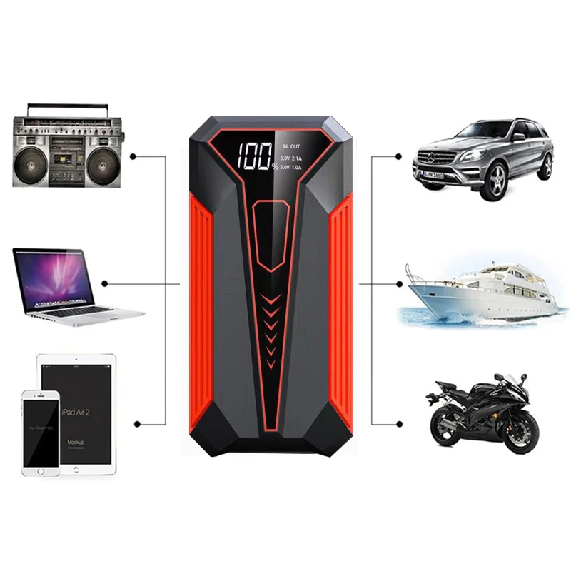 Newest model 12V 12800mAh Car Jump Starter Emergency  Battery BoosterJumper Portable Car Jump Starter